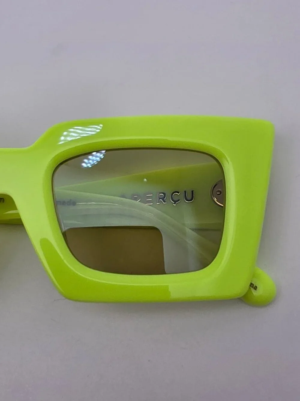 Apercu x Avry Passion Fruit First Edition Neon Green Frame Green Lens Sungalsses